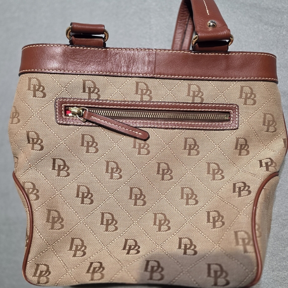 Dooney & Bourke Y2K Brown and Tan Women's Bag EXCELLENT Condition L: 13 H: 10 - Picture 6 of 9